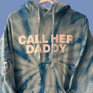 Call Her Daddy Tie-Dye Hoodie.
Size Medium